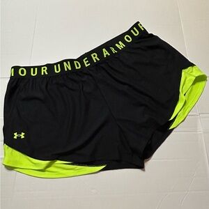 NWT 3X Under Armour Black and Green Athletic Shorts